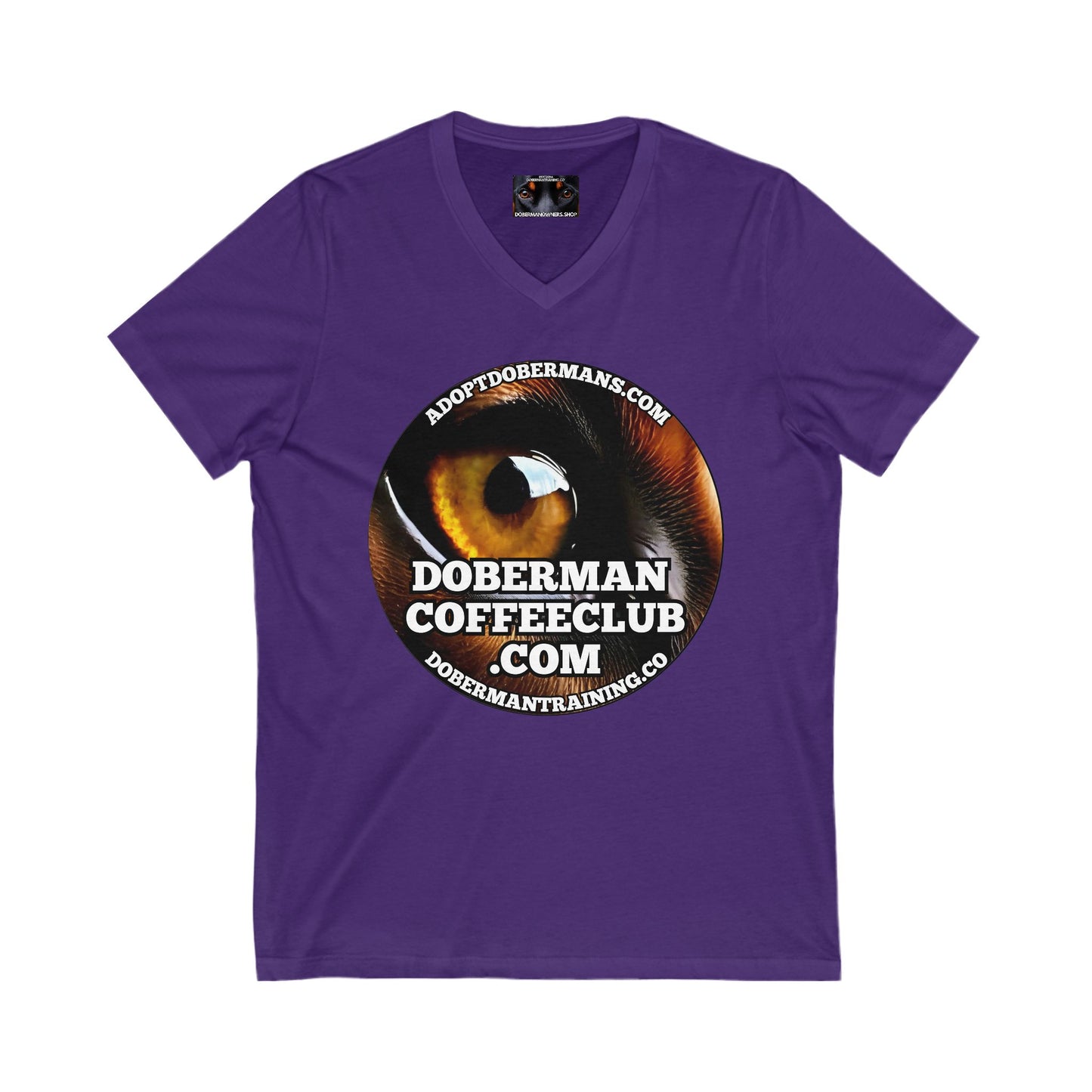 Coffee Club 1 Private Label Unisex Jersey Short Sleeve V-Neck Tee