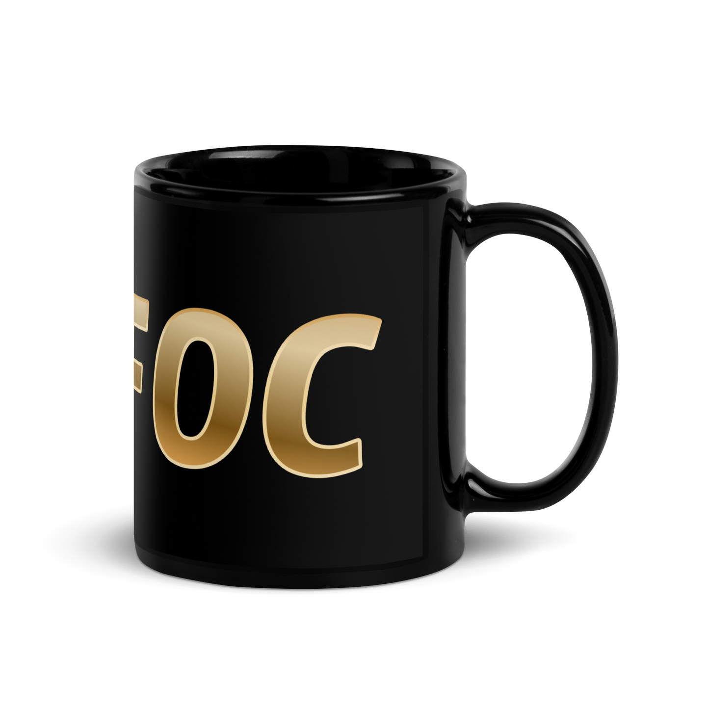 EEFFOC (COFFEE) Black Glossy Mug
