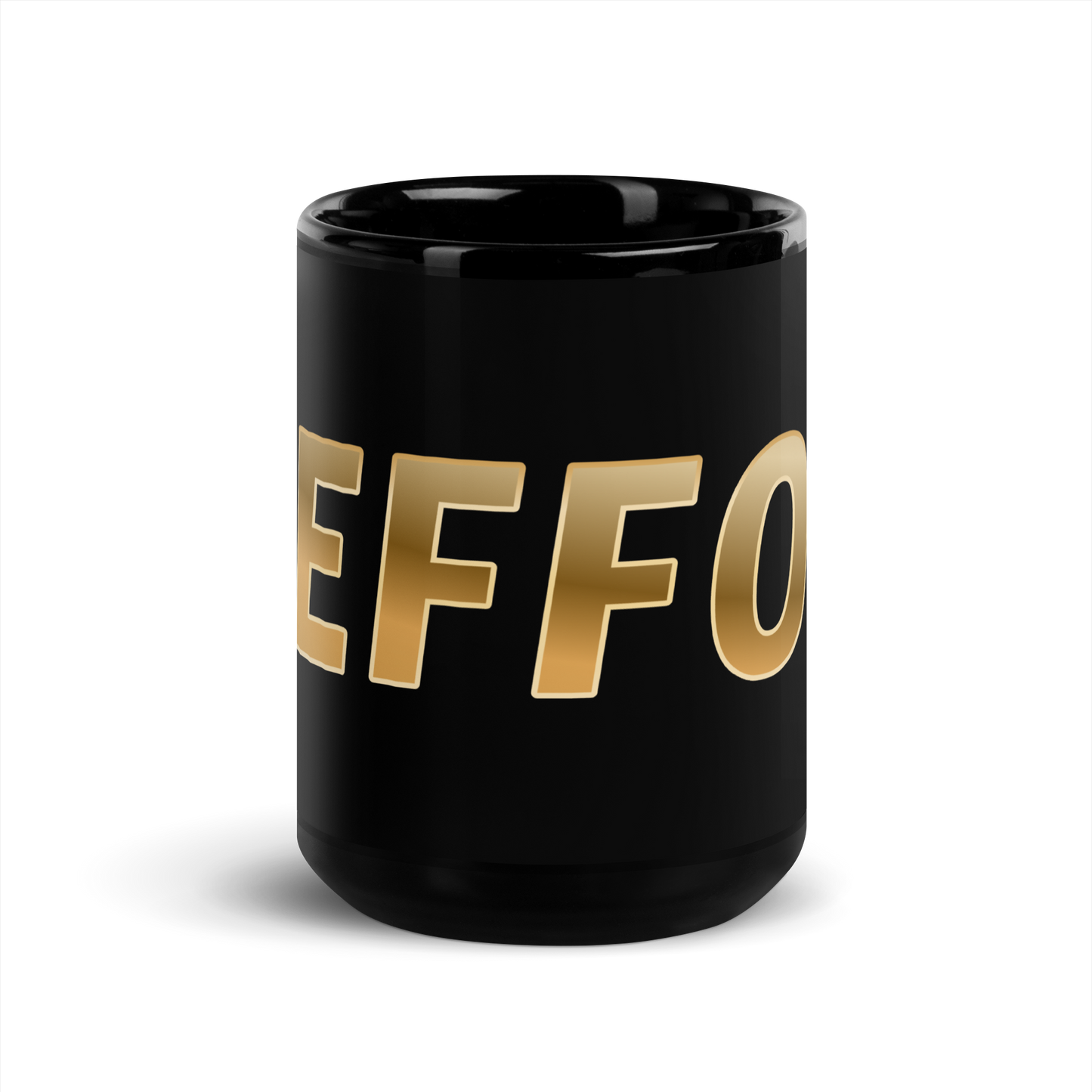EEFFOC (COFFEE) Black Glossy Mug