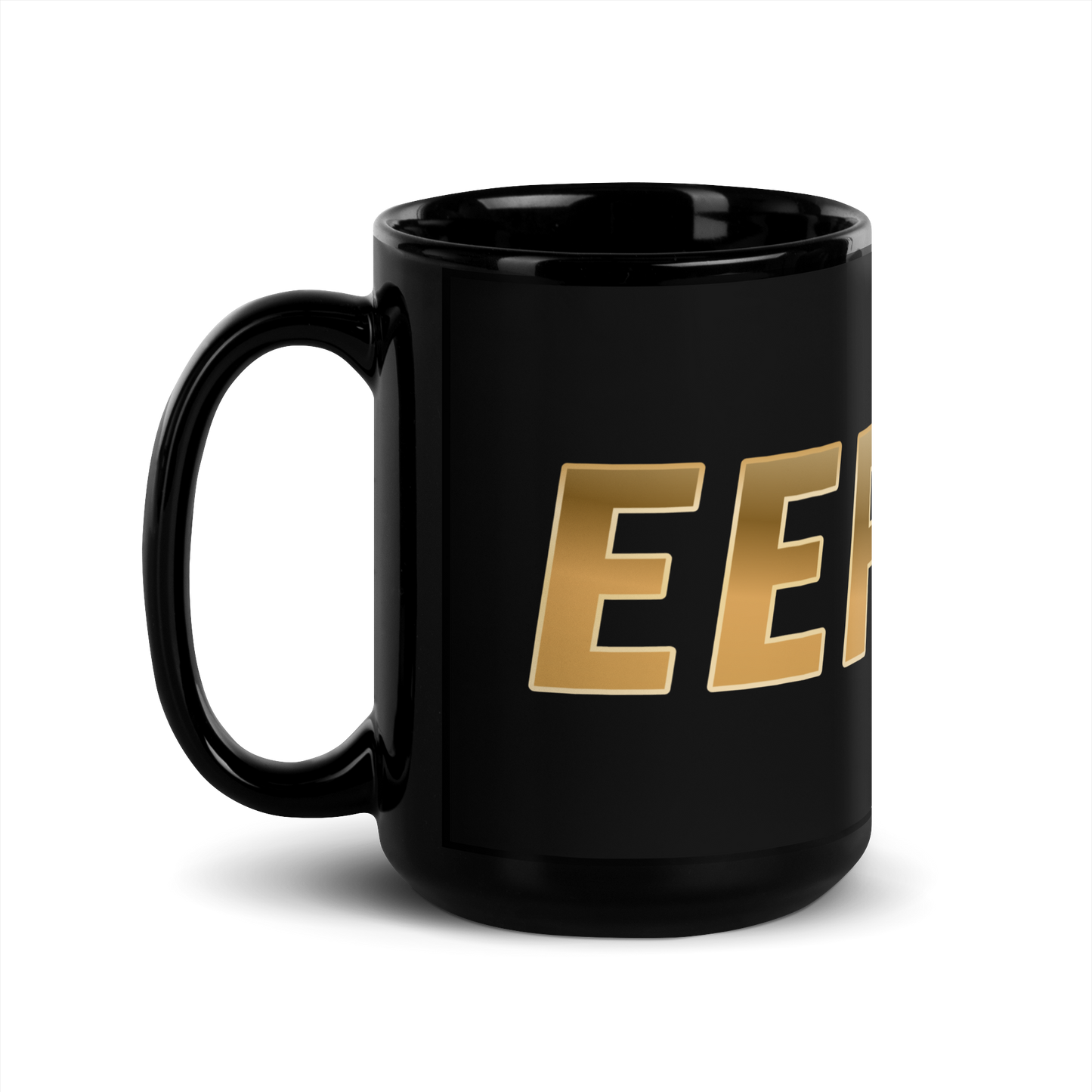 EEFFOC (COFFEE) Black Glossy Mug