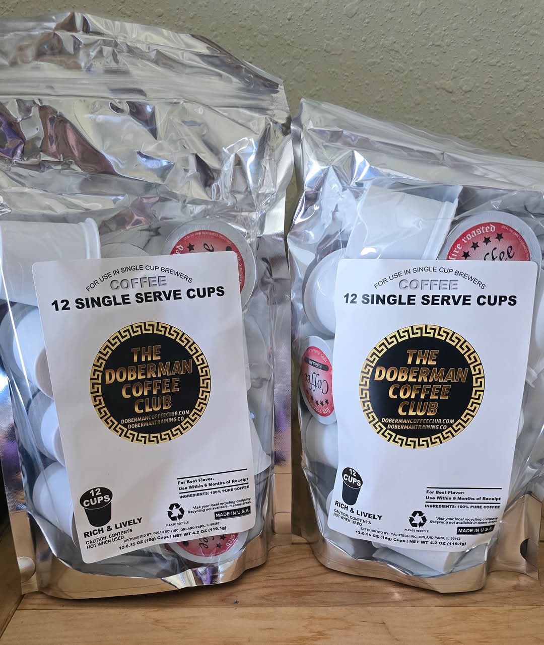 12 Pack Single Serve Coffee Capsules