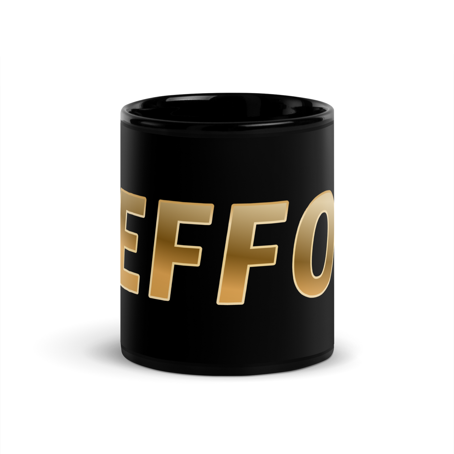 EEFFOC (COFFEE) Black Glossy Mug