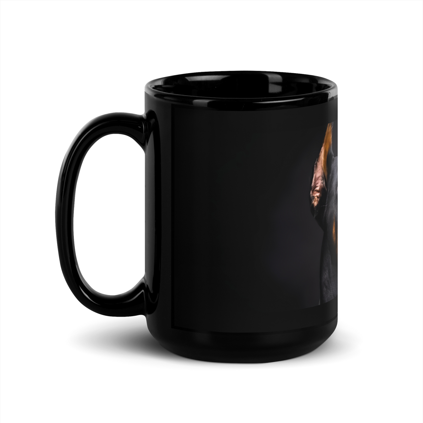 Eyes 3 Black Glossy Mug